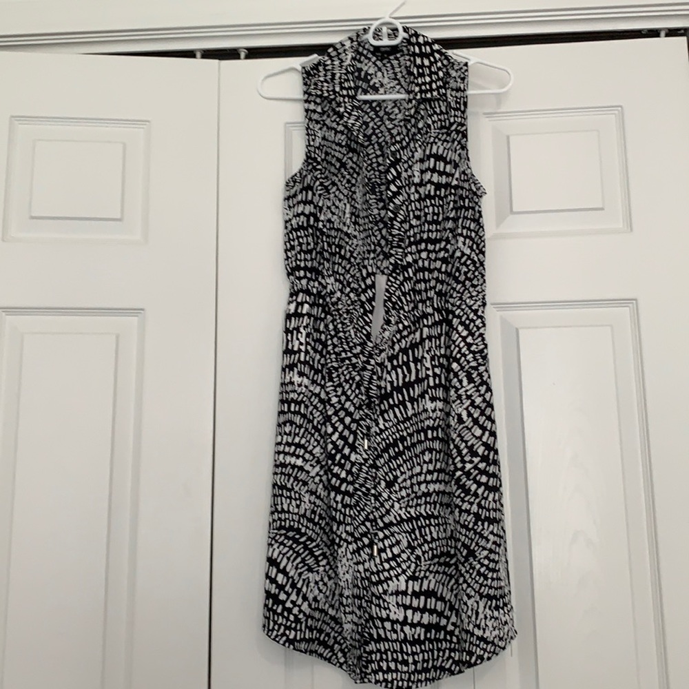 Button up tank top dress